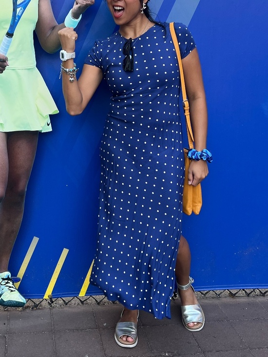 Reformation Jennifer blue dress - Picture 2 of 7